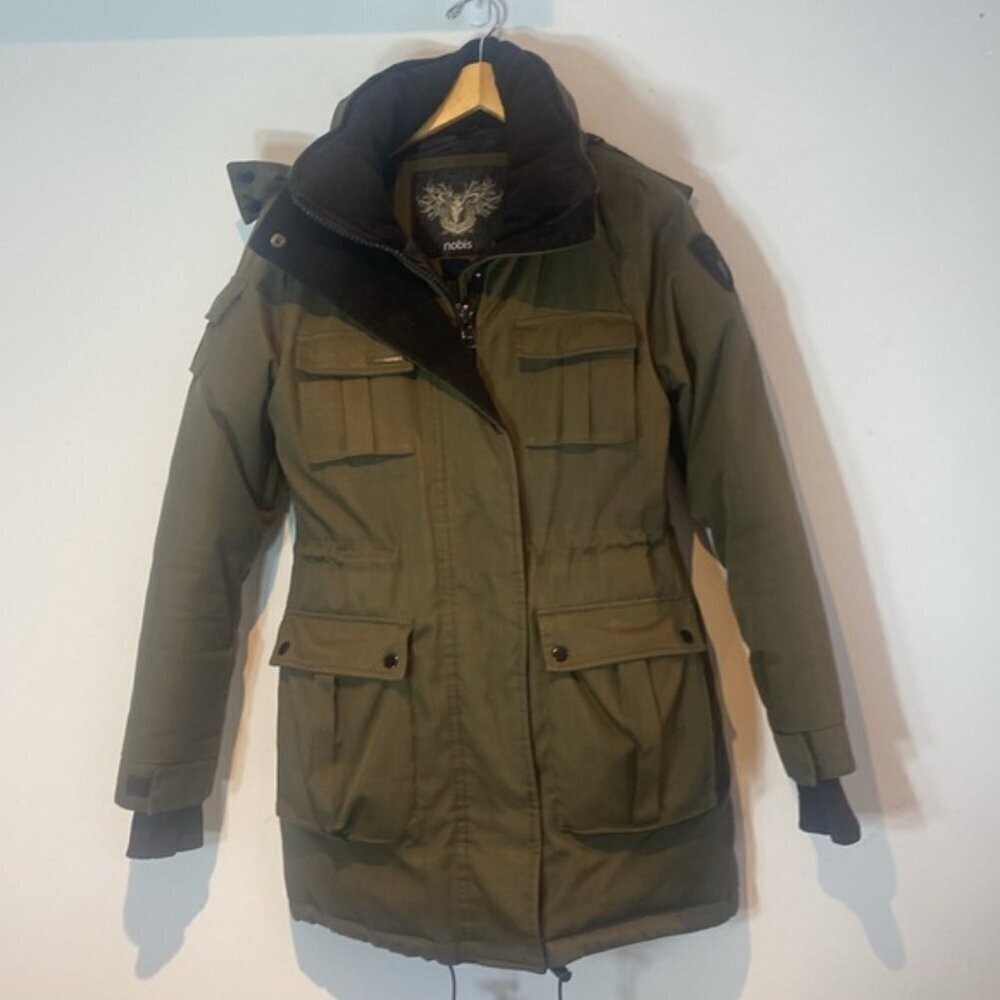 Nobis Cindy women’s parka army green size small - Picture 10 of 16